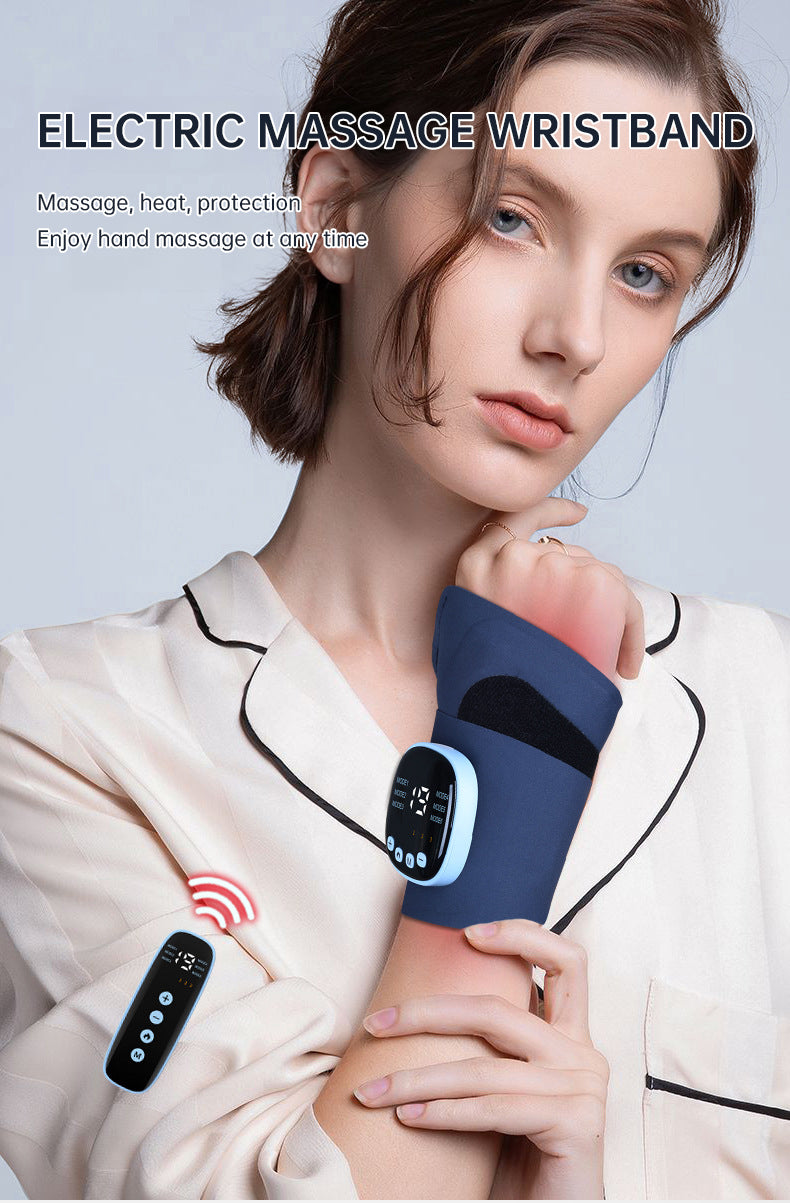 Rechargeable EMS Hand & Wrist Massager with Heat | After-Work Comfort