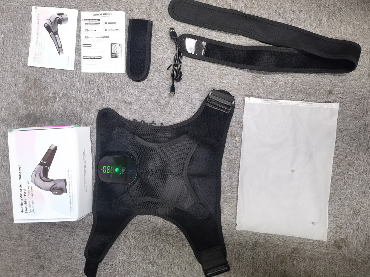Rechargeable Heated Shoulder Massager with Vibration | After-Work Comfort