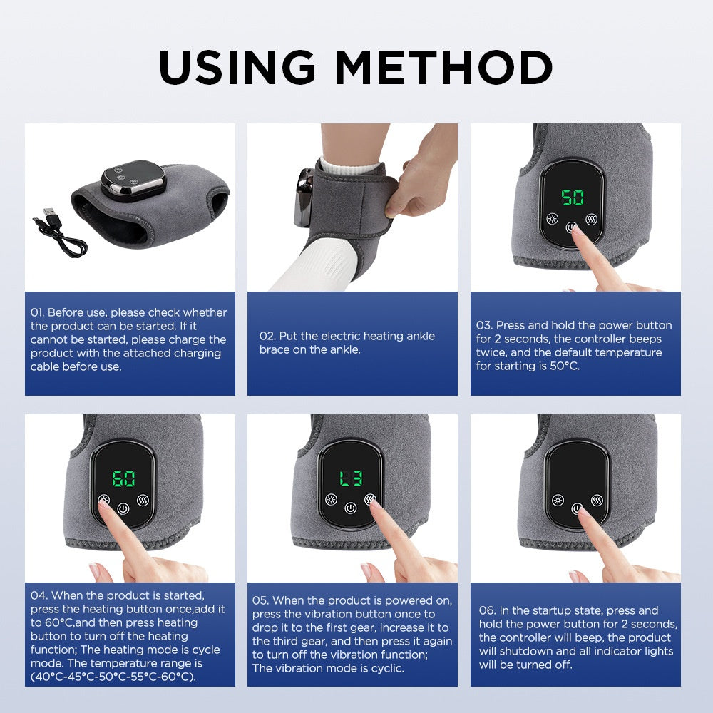 Rechargeable Heated Support Wrap | Ankle, Wrist & Neck Options
