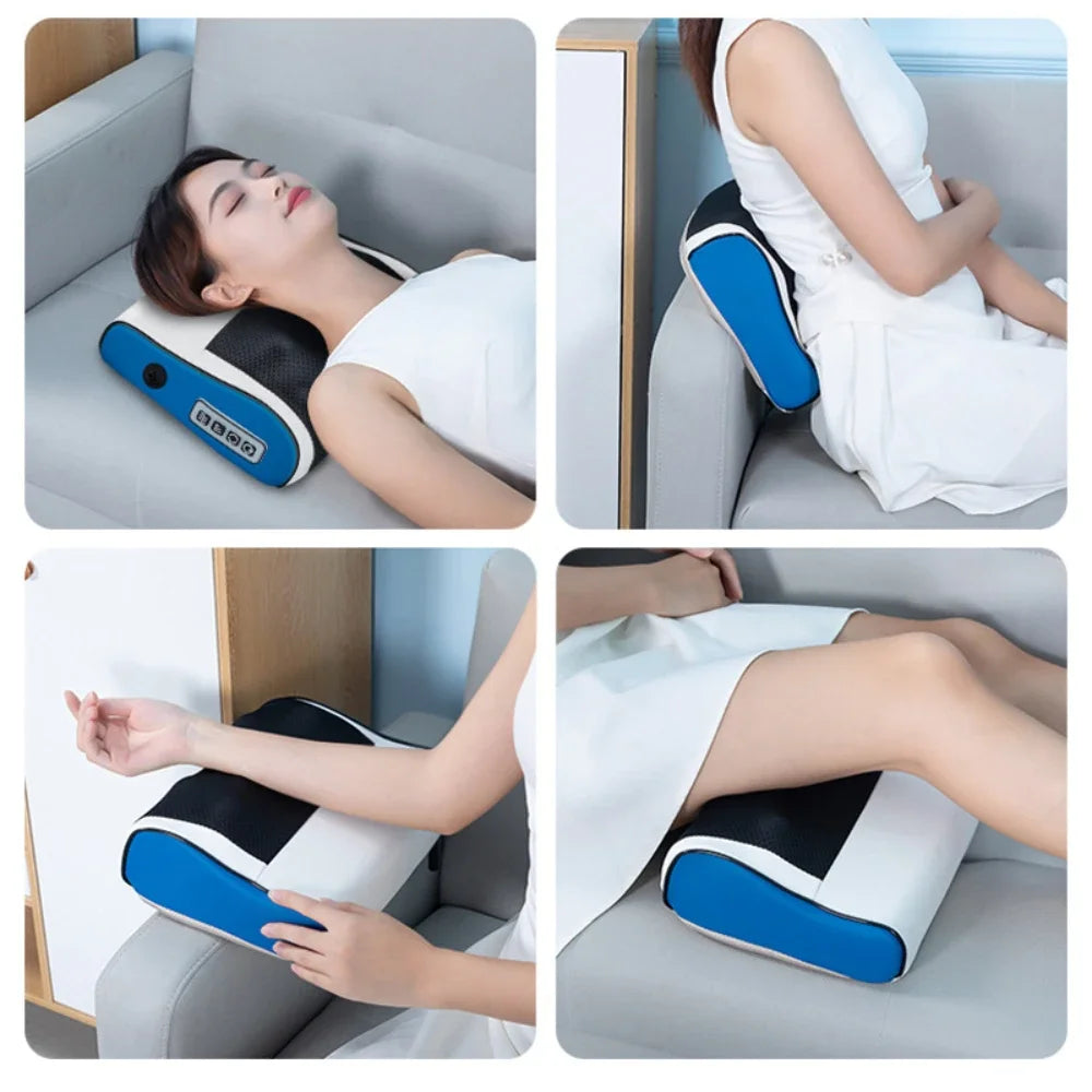 Heated Shiatsu Neck & Back Massage Pillow | 4-Key & 6-Key Options