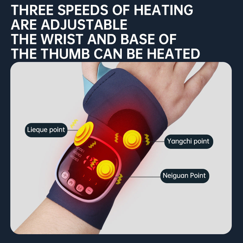 Rechargeable EMS Hand & Wrist Massager with Heat | After-Work Comfort
