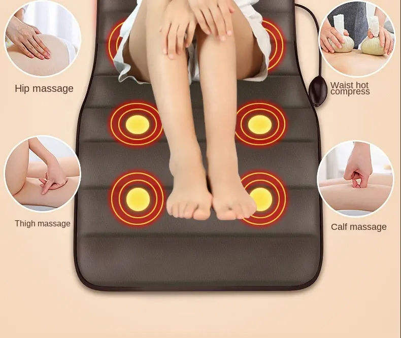 Premium Shiatsu Neck & Back Massage Cushion | Heat & Music