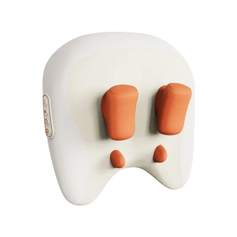 Rechargeable Heated Neck & Shoulder Massage Pillow | After-Work Comfort