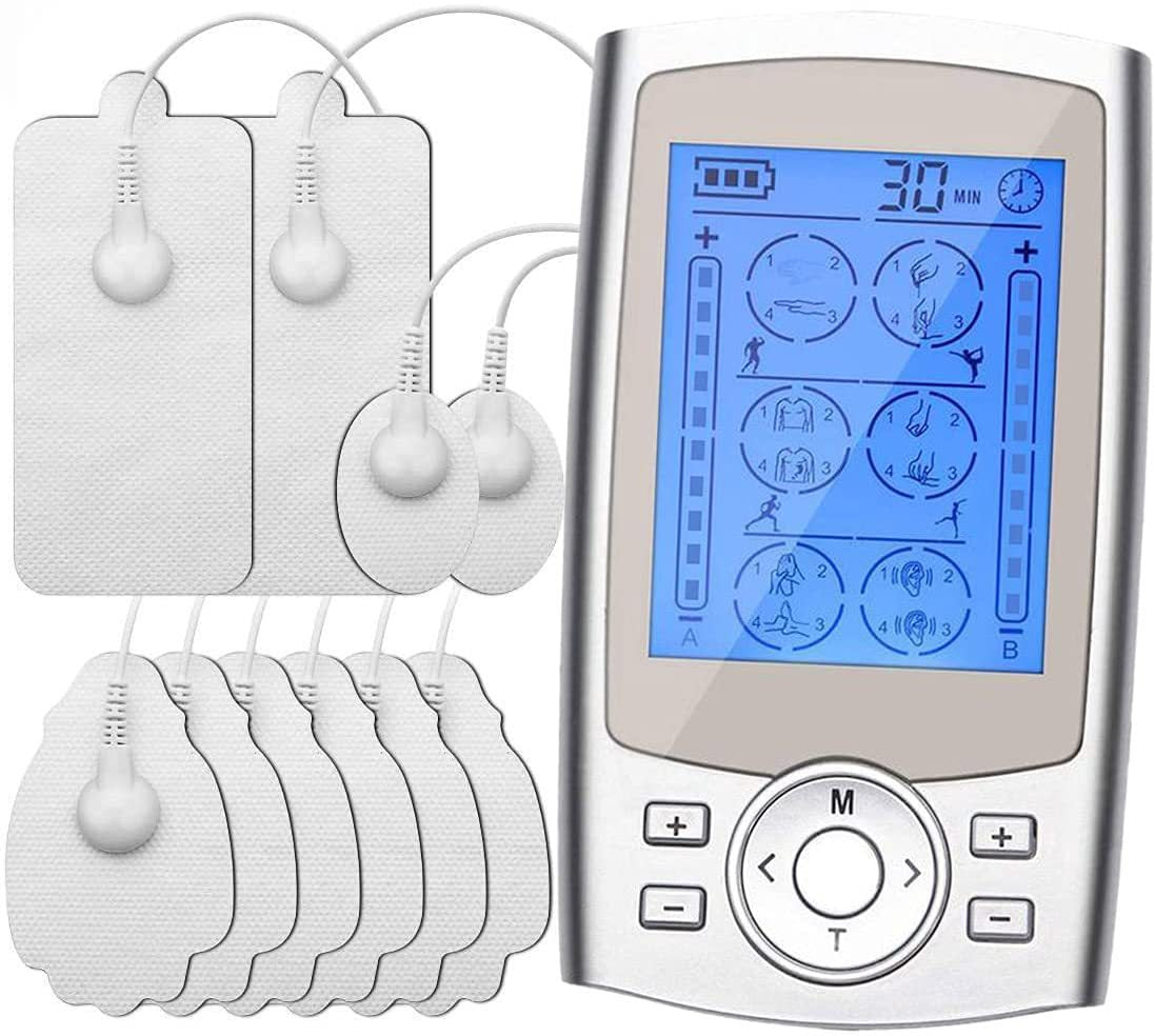 TENS EMS electronic pulse massager and accessory pads