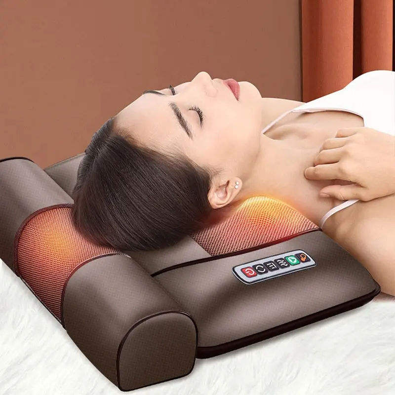 Premium Shiatsu Neck & Back Massage Cushion | Heat & Music