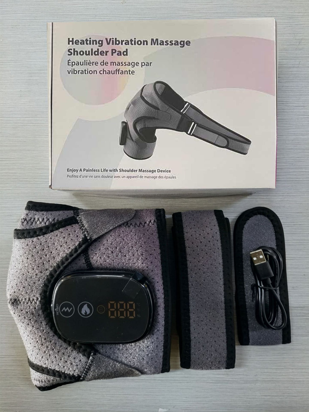 Rechargeable Heated Shoulder Massager with Vibration | After-Work Comfort
