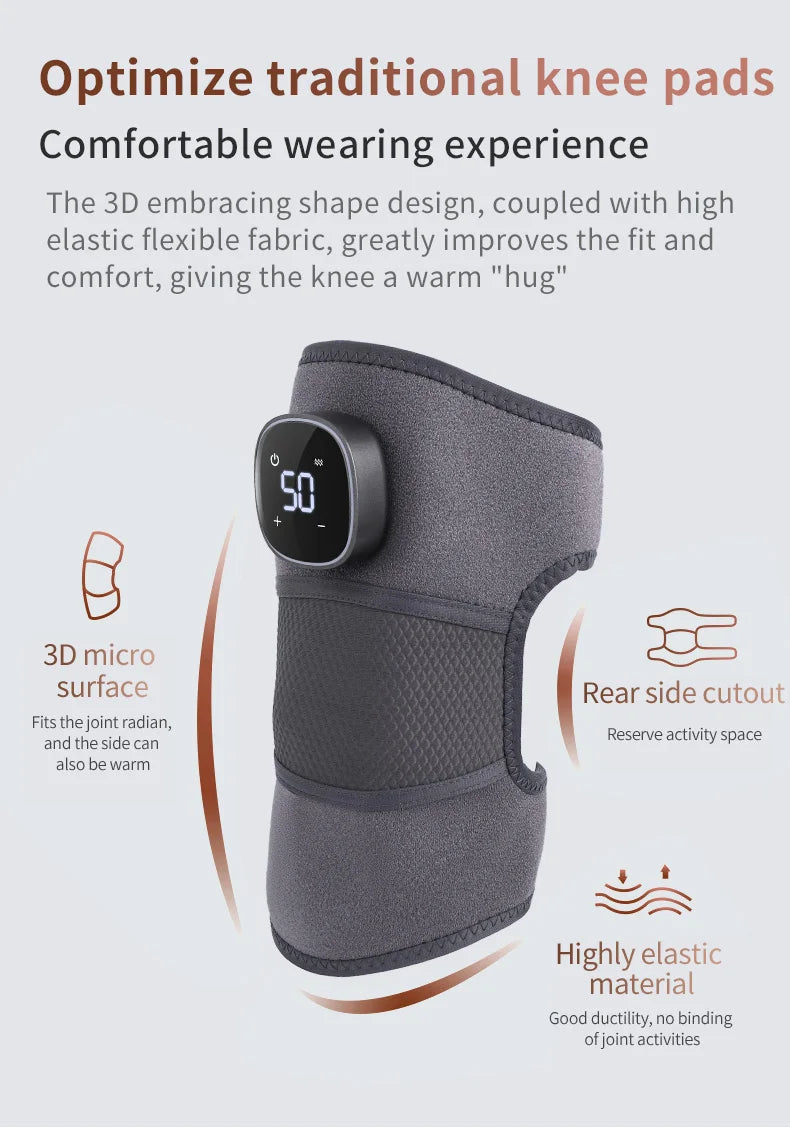 Heated Vibration Knee Wrap | After-Work Comfort