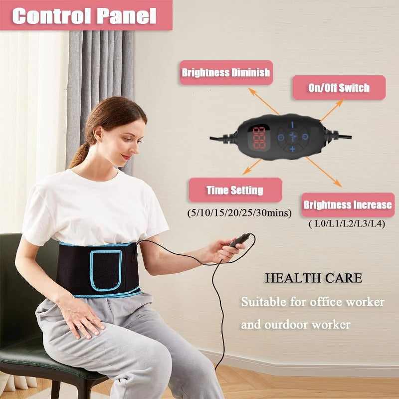 Heated Red & Infrared Light Waist Wrap | After-Work Comfort