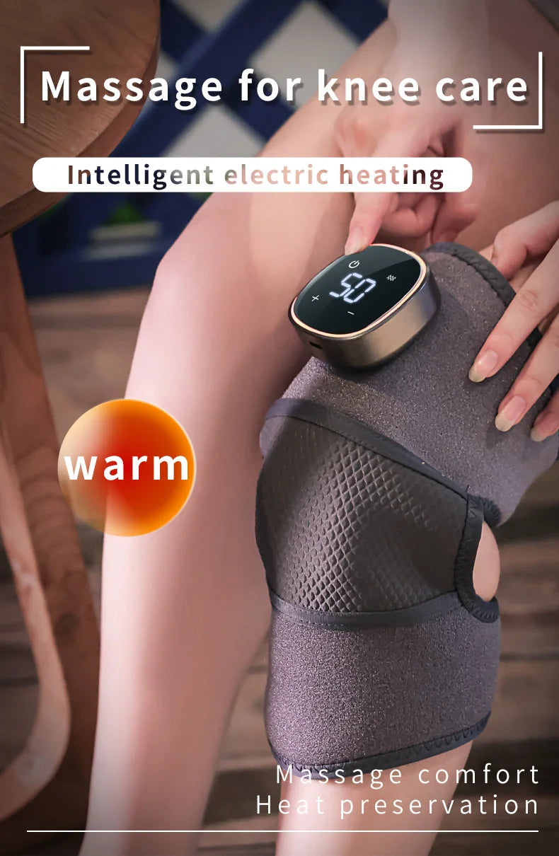 Heated Vibration Knee Wrap | After-Work Comfort