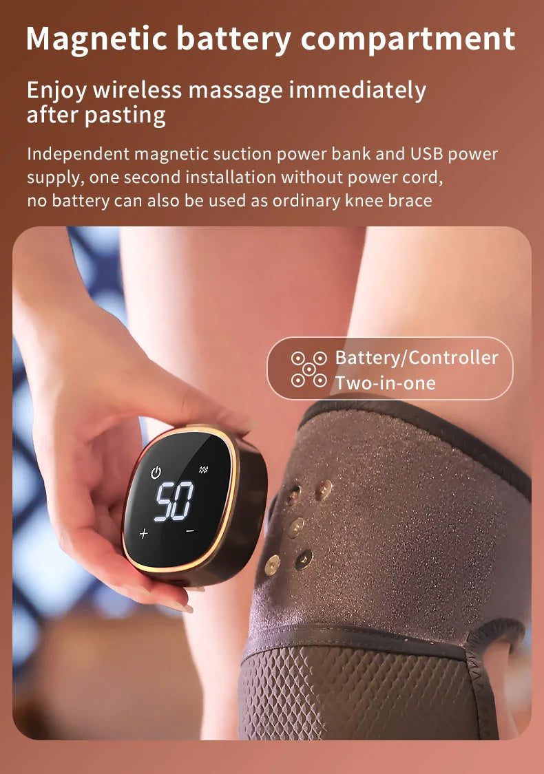 Heated Vibration Knee Wrap | After-Work Comfort