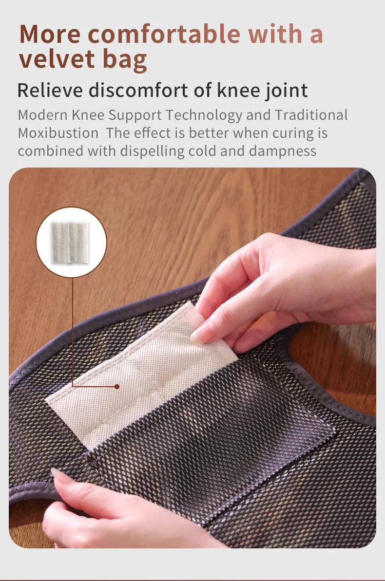 Heated Vibration Knee Wrap | After-Work Comfort