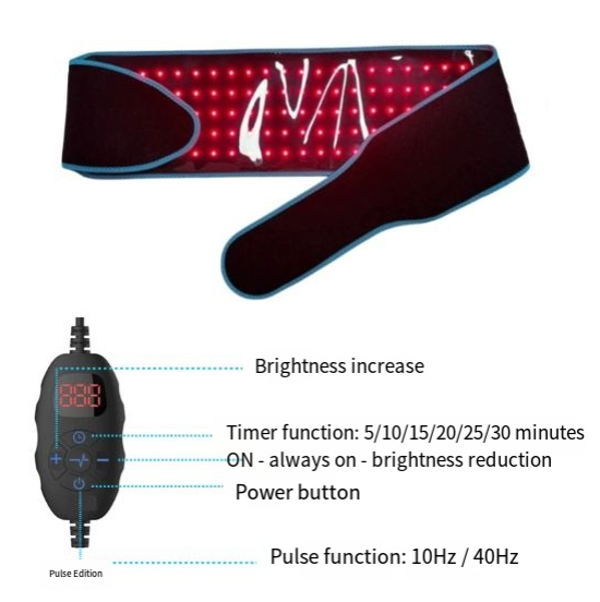 Heated Red & Infrared Light Waist Wrap | After-Work Comfort