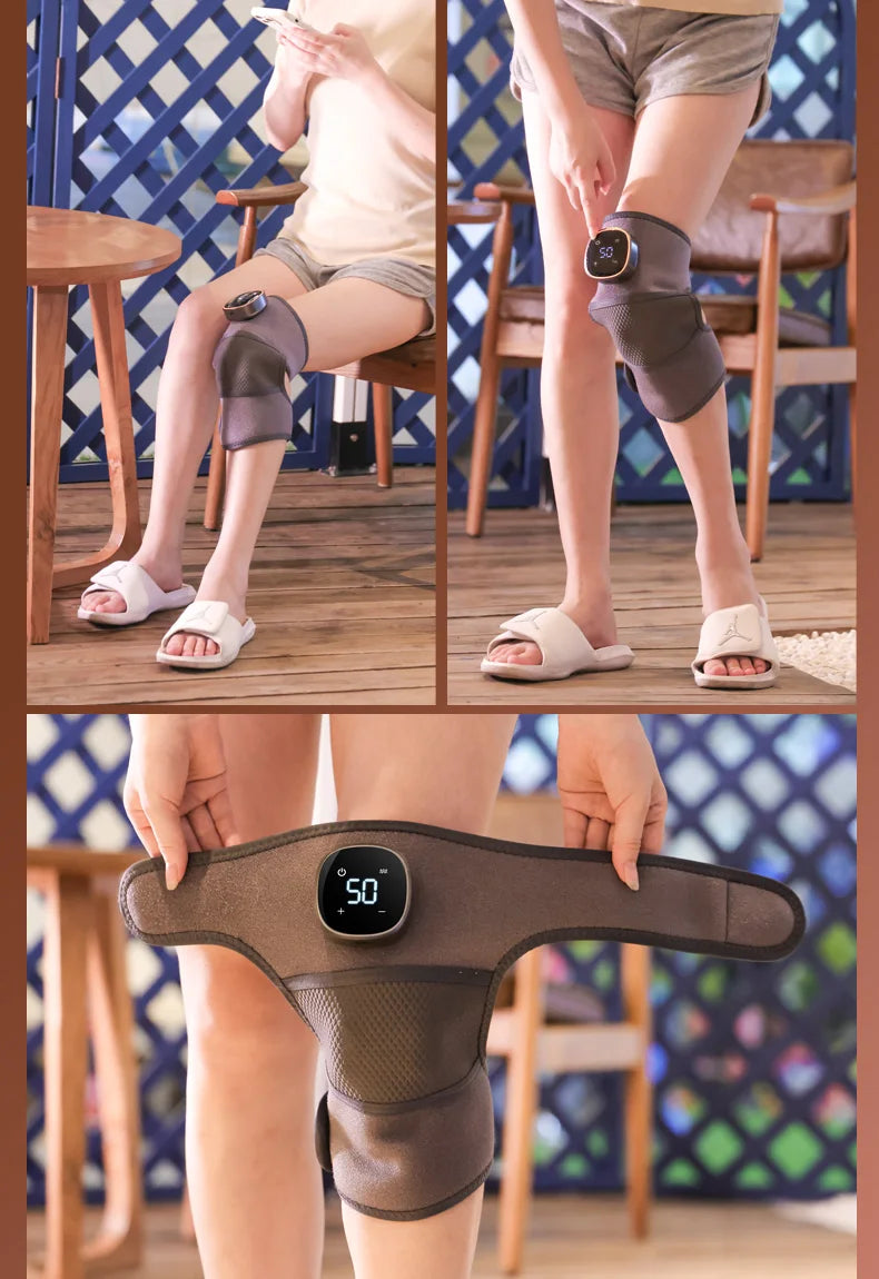 Heated Vibration Knee Wrap | After-Work Comfort