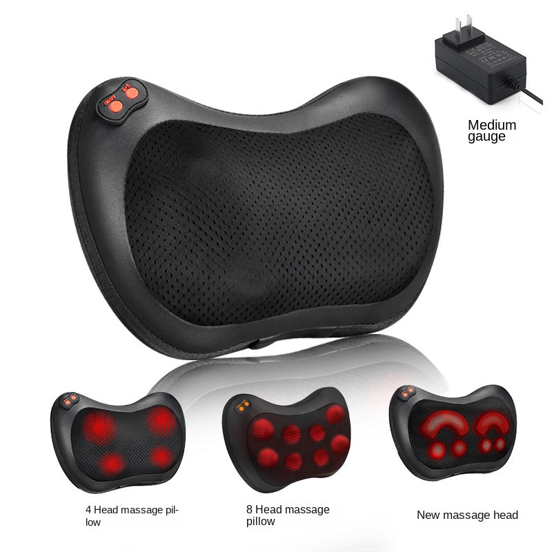 Shiatsu Neck & Back Massage Pillow with Heat | 4-Head & 8-Head Options
