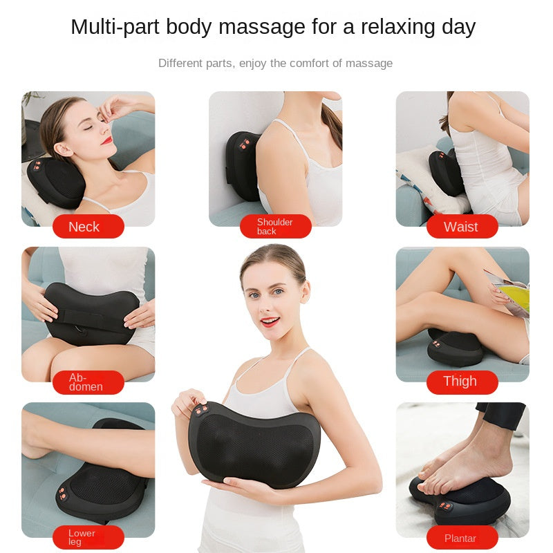 Shiatsu Neck & Back Massage Pillow with Heat | 4-Head & 8-Head Options